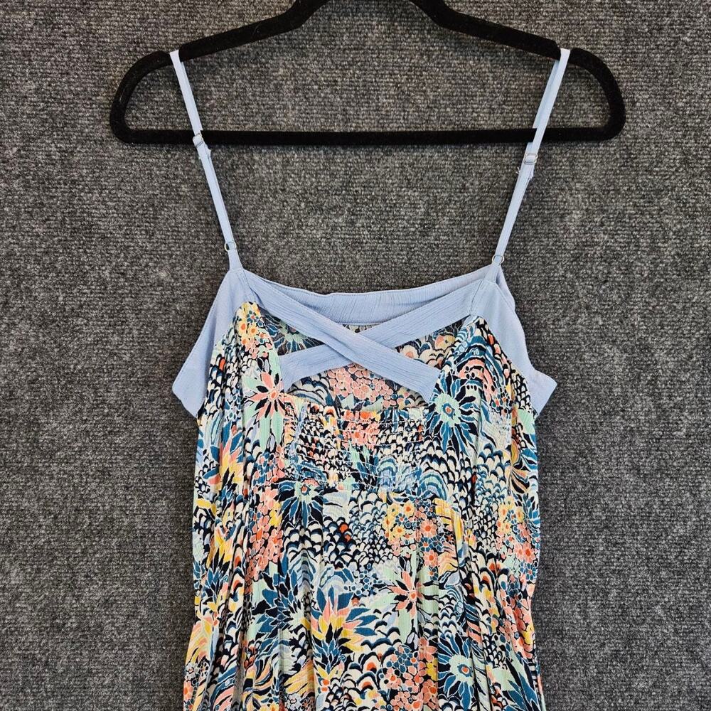 Roxy x Liberty Marine Bloom Strappy Midi Dress Size M - Picture 6 of 12